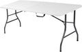 Cosco 6ft Fold-in-Half Blow Molded Folding Table, Indoor/Outdoor, Comfort Handle by CoscoProducts