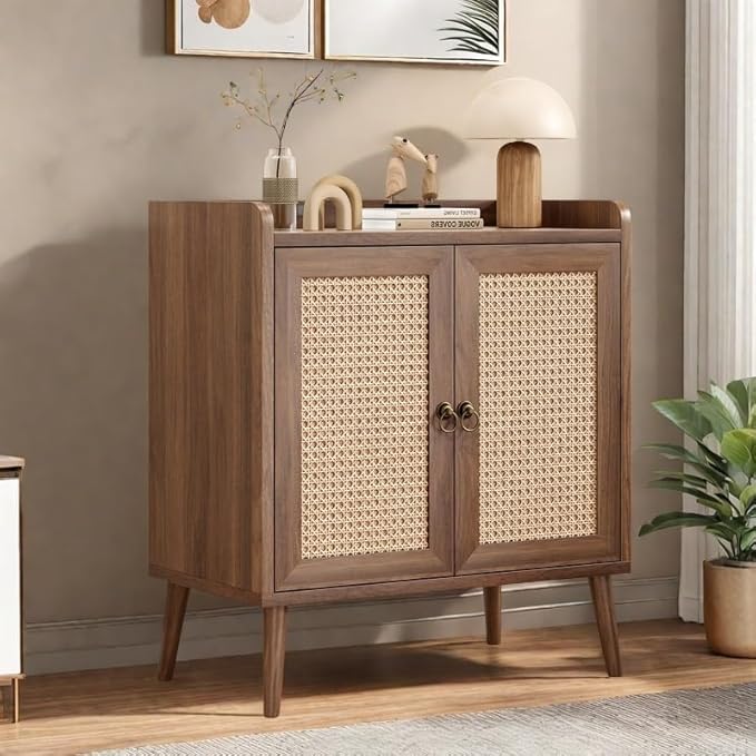 Buffet Cabinet, Rattan Storage Cabinet - Image 6