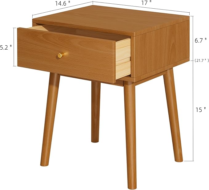 Small Solid Wood end Table - Image 3