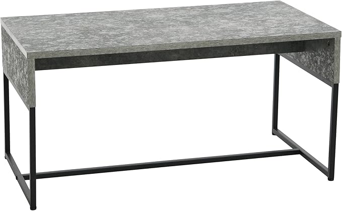Household Essentials Wrap Rectangular Coffee Table Rustic Slate Concrete and by HouseholdEssentials