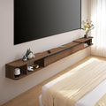 Pmnianhua Retractable Length Floating TV Stand, Minimalist Floating TV Shelf by Pmnianhua