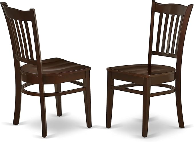East West Furniture NDGR5-MAH-W 5 Piece Kitchen Table Set - Image 8