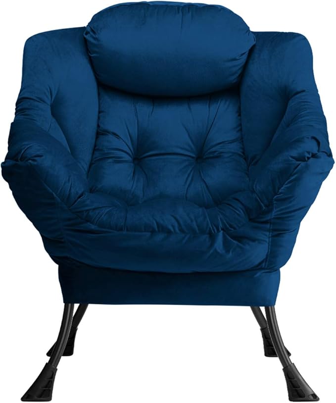 HollyHOME Modern Fabric Large Lazy Chair, Accent Oversized Comfy Reading Chair - Image 8
