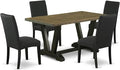 East West Furniture V676DR124-5 5 Piece Dinette Set by EastWestFurniture