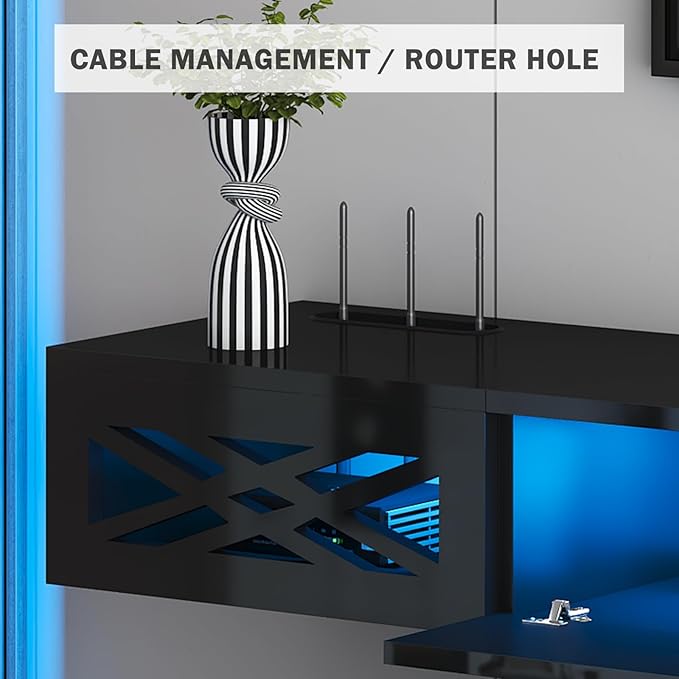 Floating TV Stand, Floating Wall Mounted TV Shelf - Image 4