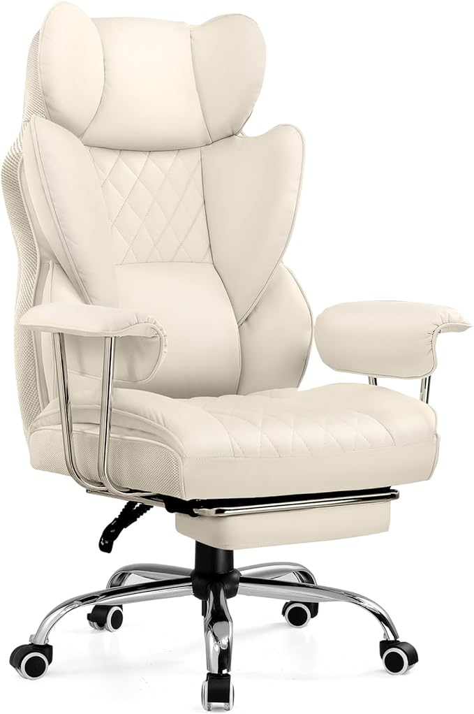COMHOMA Big and Tall Office Chair, High Back Leather Gaming Chair by ComHoma