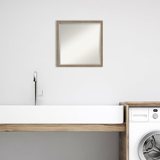 Amanti Art Brown Bathroom Mirror - Image 5
