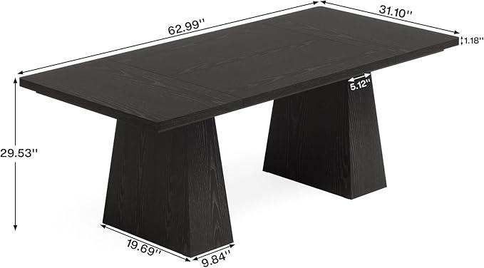 Tribesigns 63-Inch Executive Desk, Large Office Computer Desk - Image 2