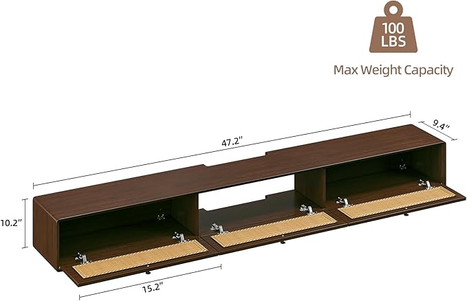 Fully-Assembled Floating TV Stand - Image 2