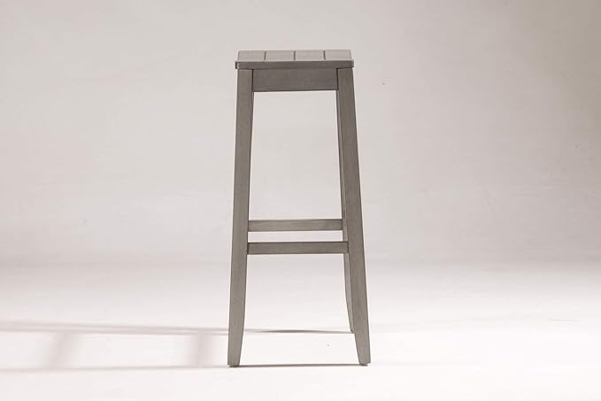 Hillsdale Furniture Fiddler Backless Saddle Bar Stool, Aged Gray - Image 2