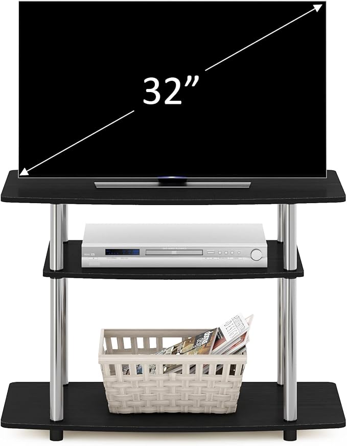 Furinno Turn-N-Tube No Tools 3-Tier Entertainment Center TV Stand - Image 4