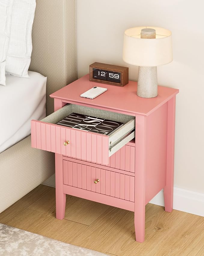 Fluted Nightstand, Farmhouse Night Stand - Image 6