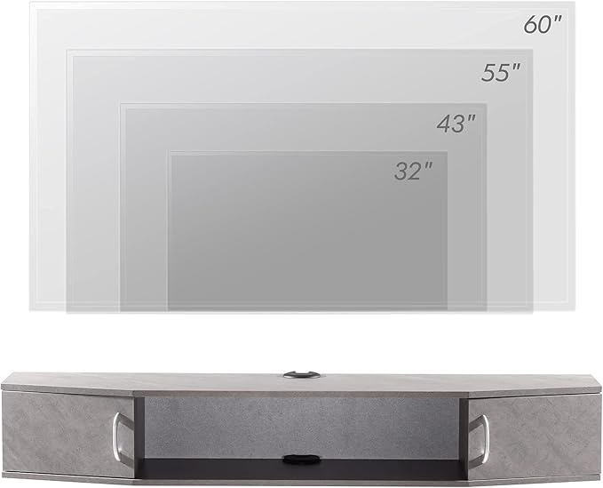 FITUEYES Floating TV Stand Wall Mounted Entertainment Center Media Console - Image 5