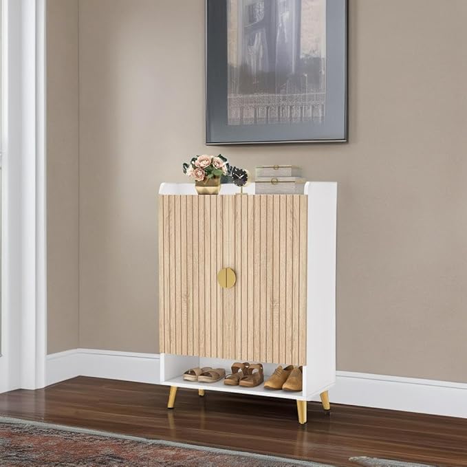 Tribesigns Shoe Cabinet with Doors, 7-Tier Shoe Storage Cabinet with Adjustable - Image 6