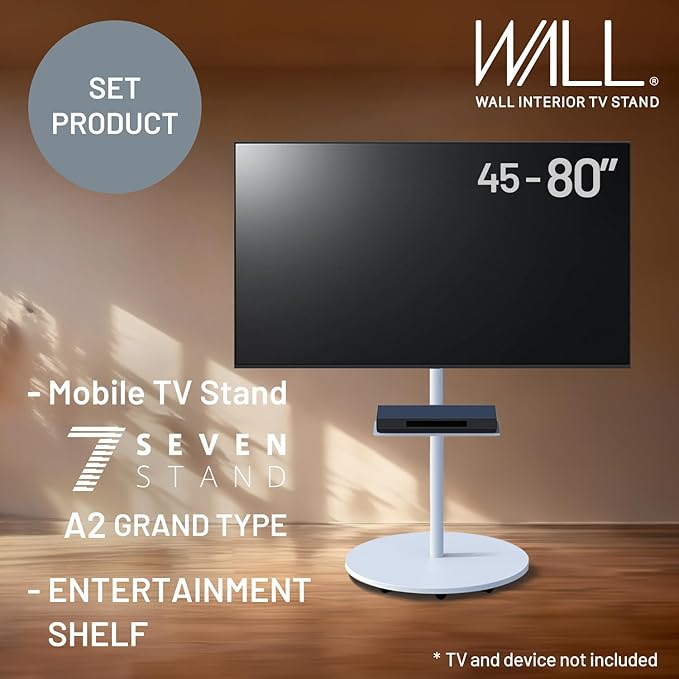WALL Seven Stand A2 Grand | Rolling TV Stand - Image 2
