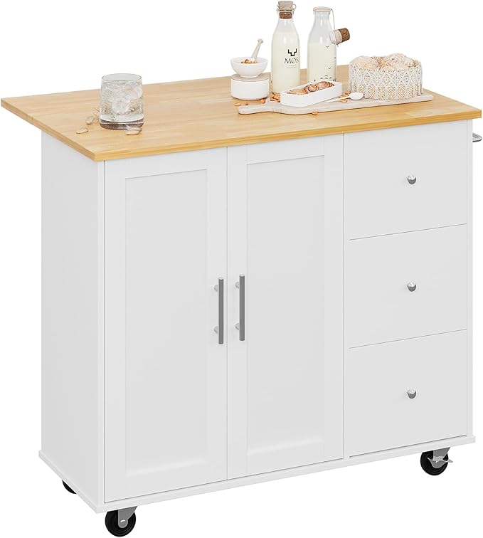Shintenchi Rolling Kitchen Island Cart - Image 7