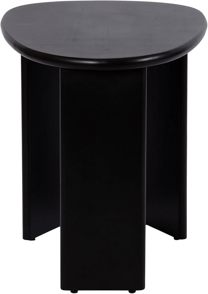 Kate and Laurel Tortola Modern Irregular Round Side Table, Transitional Pebble - Image 8
