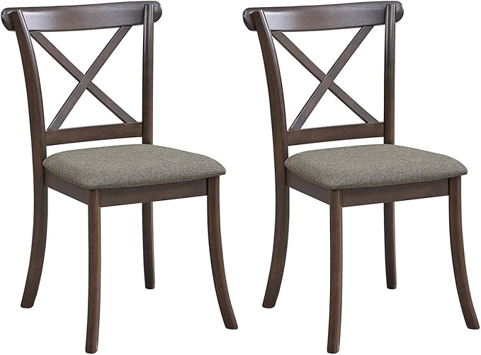 Wooden Dining Chairs Set of 2, Kitchen Chairs Upholstered Dining Chair - Image 7