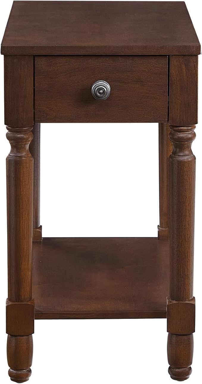 Ball & Cast Wood End Tables, Dark Brown-Open - Image 5