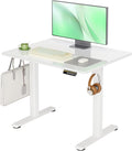 Claiks Small Glass Standing Desk, 35x20 Inch Electric Standing Desk Adjustable by CLAIKS