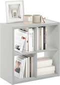 Furinno Cubicle Open Back Decorative Cube Storage Organizer, Light Grey by Furinno-FitsYourSpaceFitsYourBudget