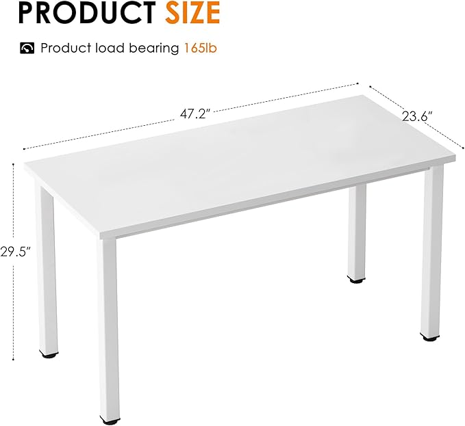 Need Computer Desk, 47 inch Home Office Desk, Modern Simple Style Home Office - Image 3