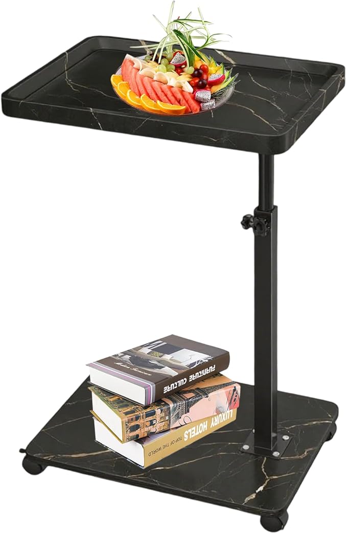 Simcat C Table End Table Adjustable Height, C Shaped Side Table by Simcat