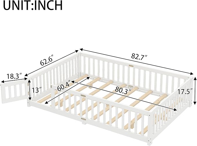 Queen Size Floor Bed Frame - Image 3