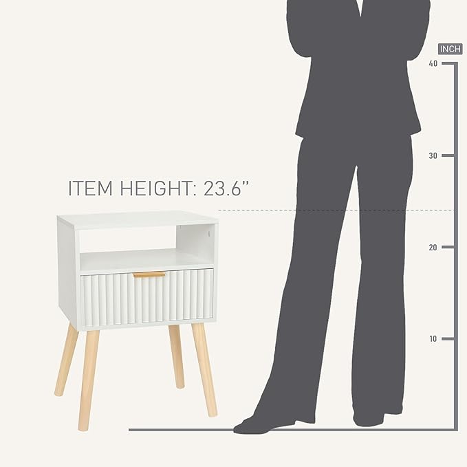 Night Stand, Fluted Nightstand - Image 7