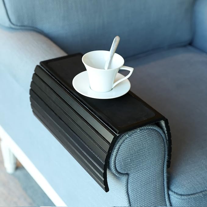GEHE Sofa Arm Tray Table for Couch Flexible/Foldable Sofa Tray Couch arm Table by GEHE