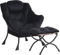 Lazy Chair and Ottoman, Large Accent Lounge Chair by Givjoy