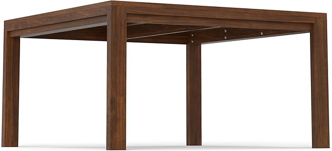 SIMPLIHOME Wilson Square Dining Table, Solid Wood Walnut Veneer, 54-inches - Image 6