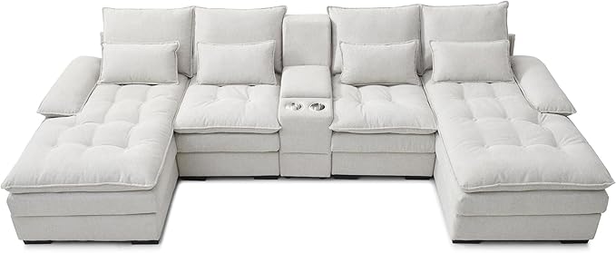 KEIKI 130" U-Shaped 6 seat Sofa - Image 4