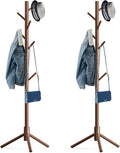 Wooden Tree Coat Rack Stand, Sturdy Freestanding Coat Rack by Hupmad