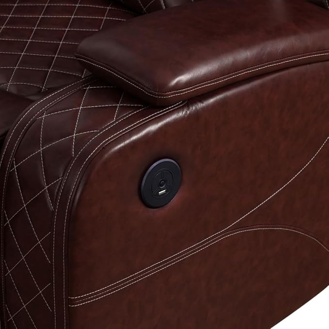 Electric Power Recliner Sofa Living Room Furniture, Comfy Home Theater - Image 6