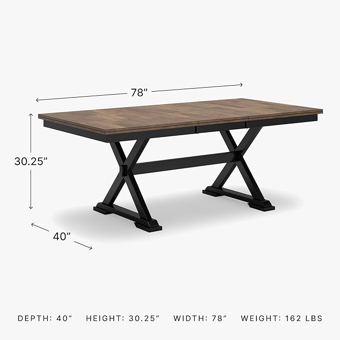 Signature Design by Ashley Wildenauer Farmhouse Dining Extension Table - Image 3