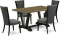 East West Furniture V676VE650-5 5 Piece Dining Set Includes a Rectangle Dining by EastWestFurniture