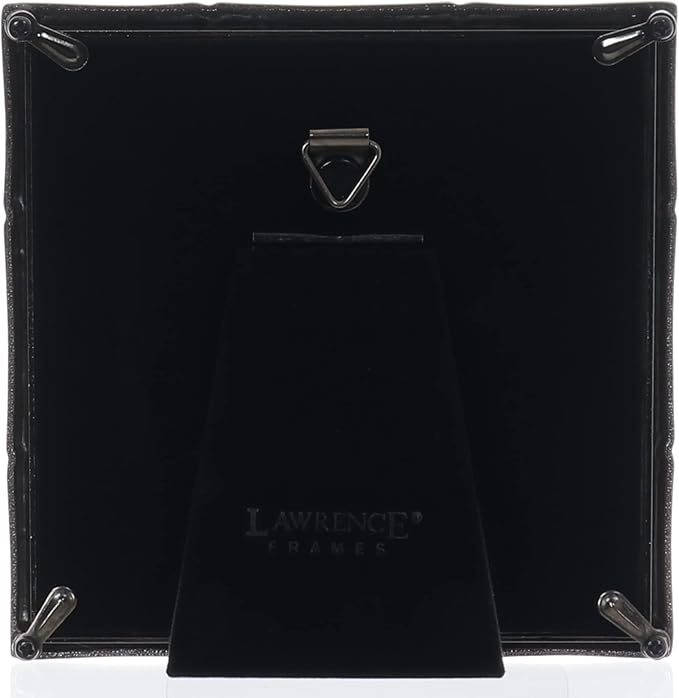 Lawrence Frames 4x4 Black Polished Metal Picture Frame - Image 4