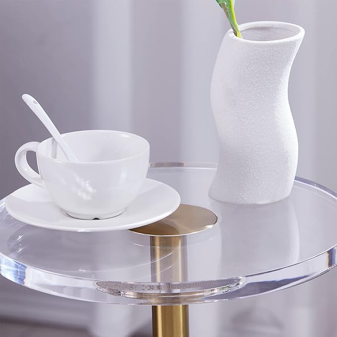 LIKENOW Furniture Acrylic Side Table, Office | Modern Nightstand - Image 3