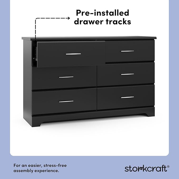 Storkcraft Brookside 6-Drawer Dresser – GREENGUARD Gold Certified, Nursery & - Image 5