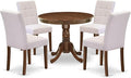 East West Furniture ANAS5-AWA-08 5 Piece Mid Century Dining Table Set Consists by EastWestFurniture