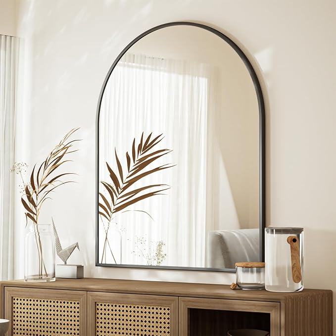 Arched Bathroom Mirror, 32x34 Inch - Image 7