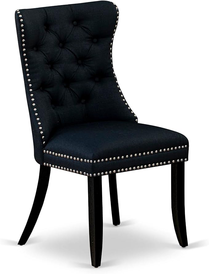 East West Furniture LGDA7-BLK-24 7 Piece Dining Table Set Consists of a - Image 8