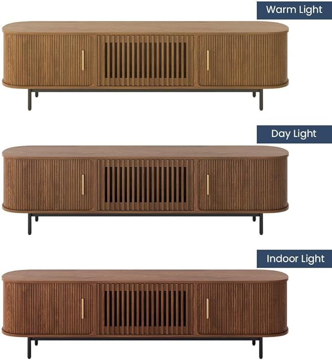 POVISON Sliding Tambour Door TV Stand - Image 5