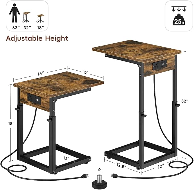Vagusicc C Shaped End Table - Image 3