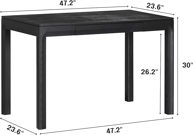 NTC Flow Modern Wooden Rectangle Desk Table - Image 2