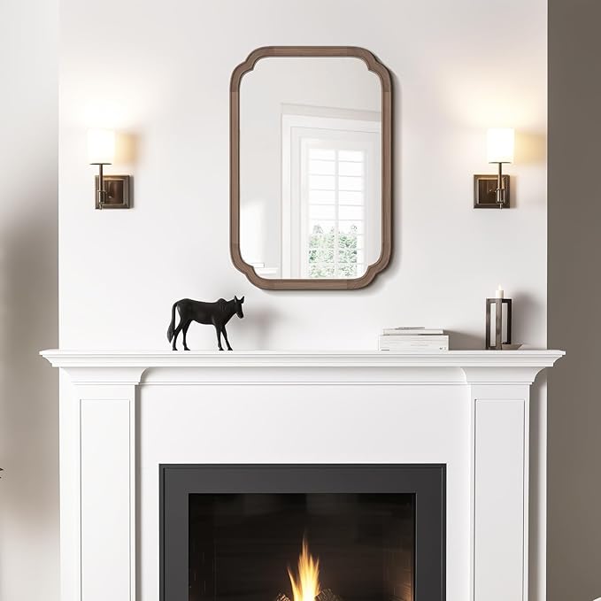 WallBeyond 20" x 30" Rounded Corner Arch Wall Mirror - Image 4