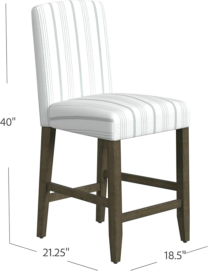HomePop Curved Back 24" Barstool - Image 3