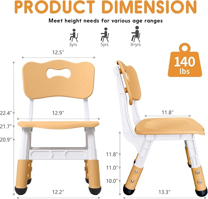 Kids Chair Adjustable Height Children Chairs Suitable - Image 2