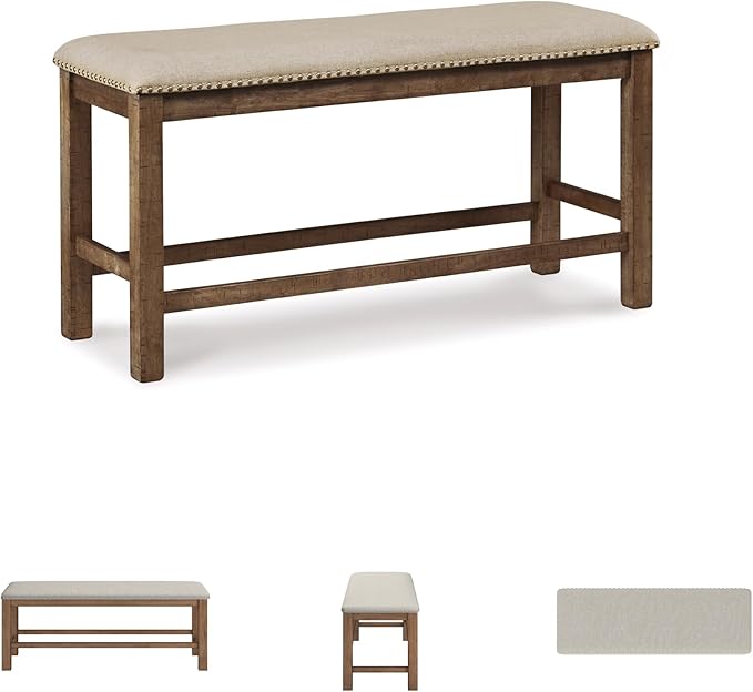 Signature Design by Ashley Morriville Counter Height Upholstered Dining Room - Image 6